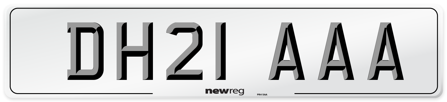 DH21 AAA Number Plate from New Reg